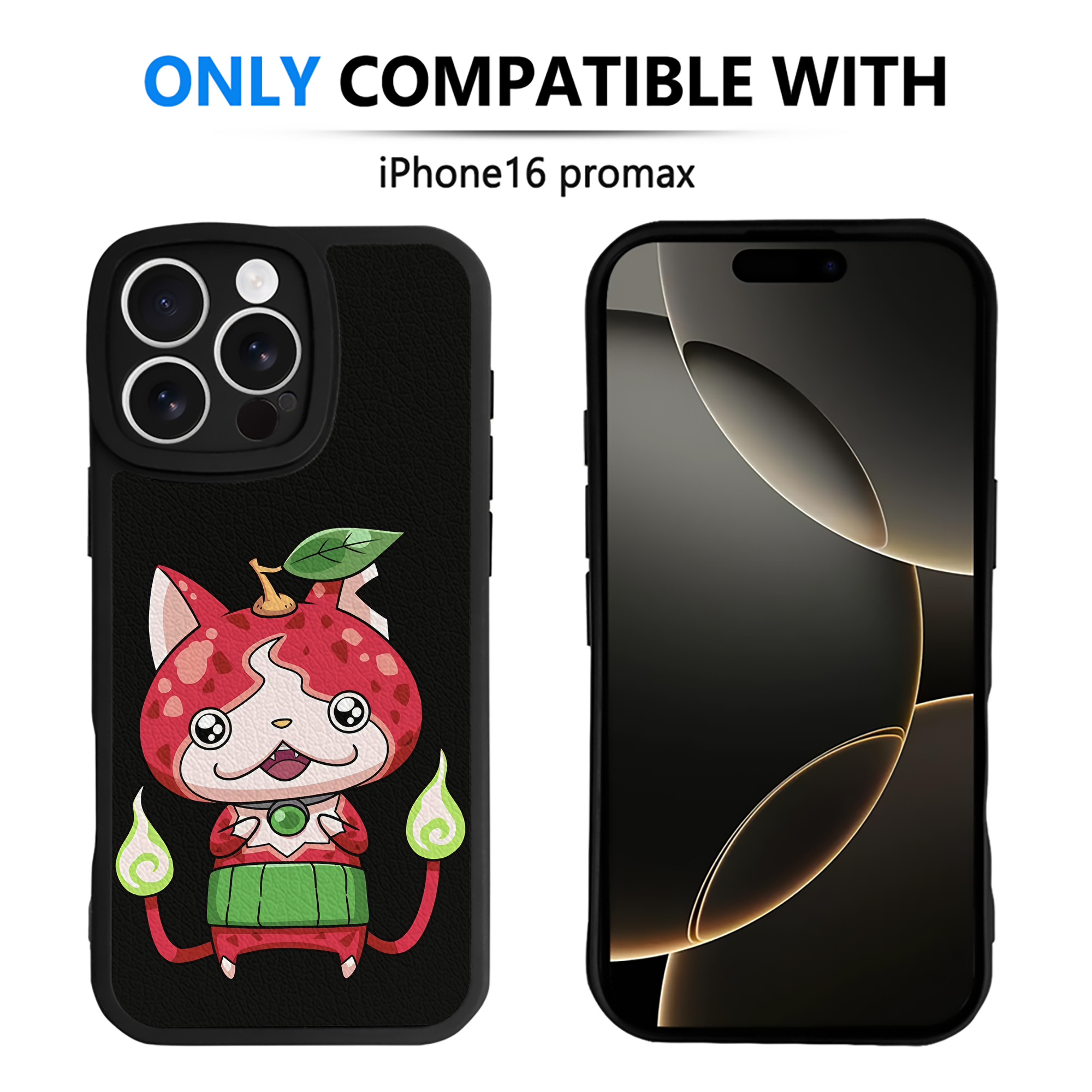 （画像用） 妖怪ウォッチ Yo-kai Watch 【iPhone 16シリーズ対応】シリコンスマホケース（レザー調） 材質：シリコン